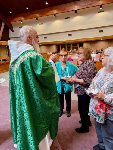 Installation of new Christian Mothers and talk of Fr. Joseph Tuscan